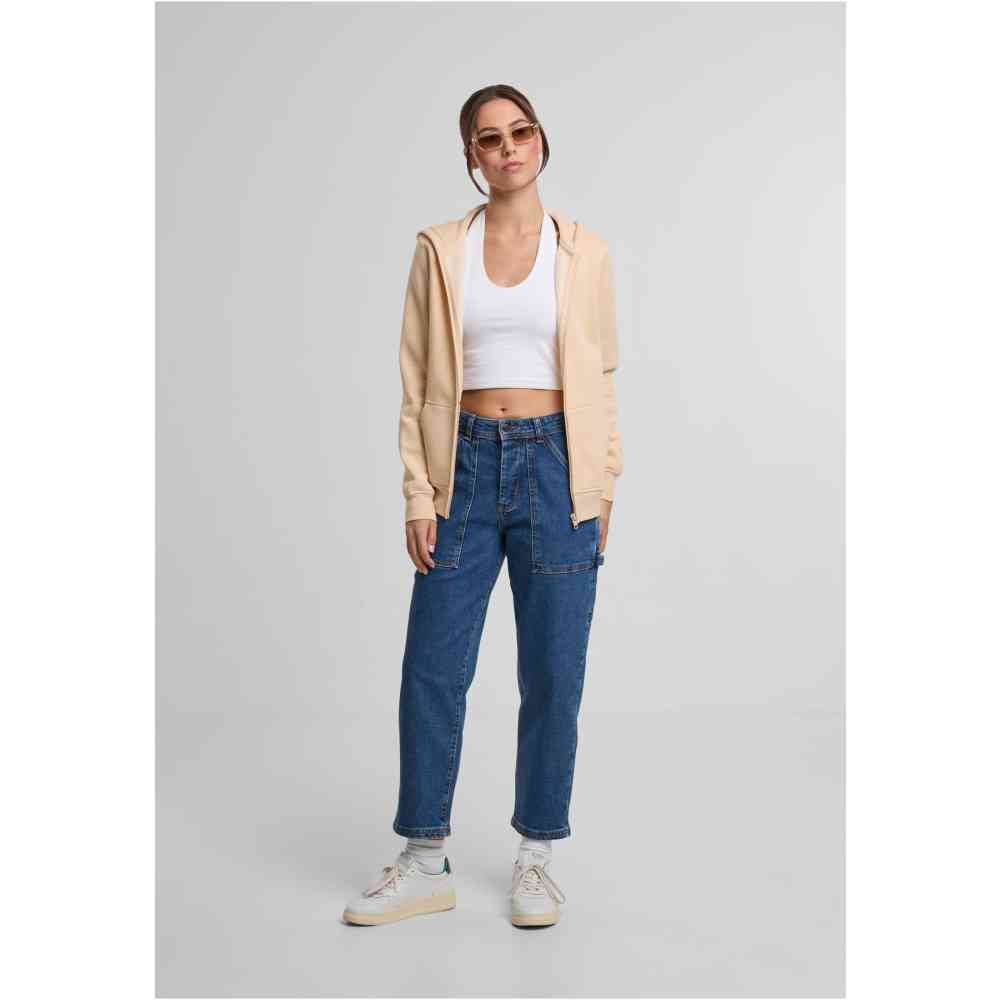 Urban Classics - Basic Essential Vest met capuchon - Creme